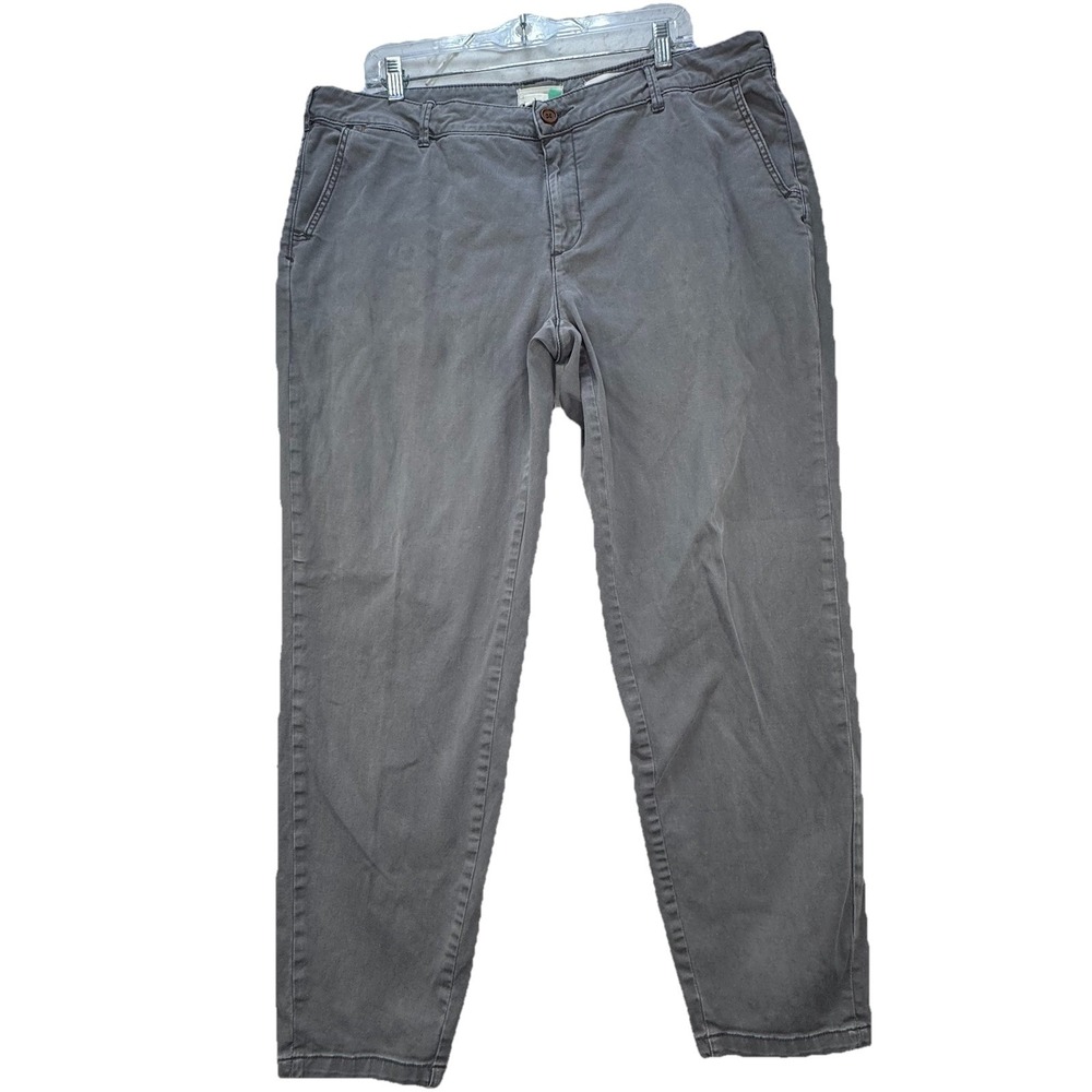 Chino by Anthropologie + Womens‎ Plus Size 16W Grey Cropped Ankle Pants Casual